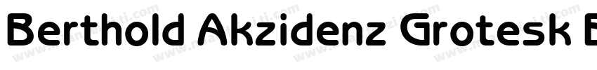 Berthold Akzidenz Grotesk BE Bold字体转换